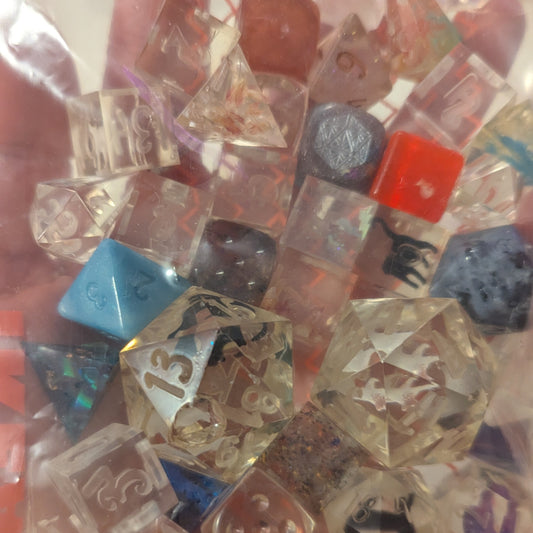 GRAB BAG of handmade dice - read description