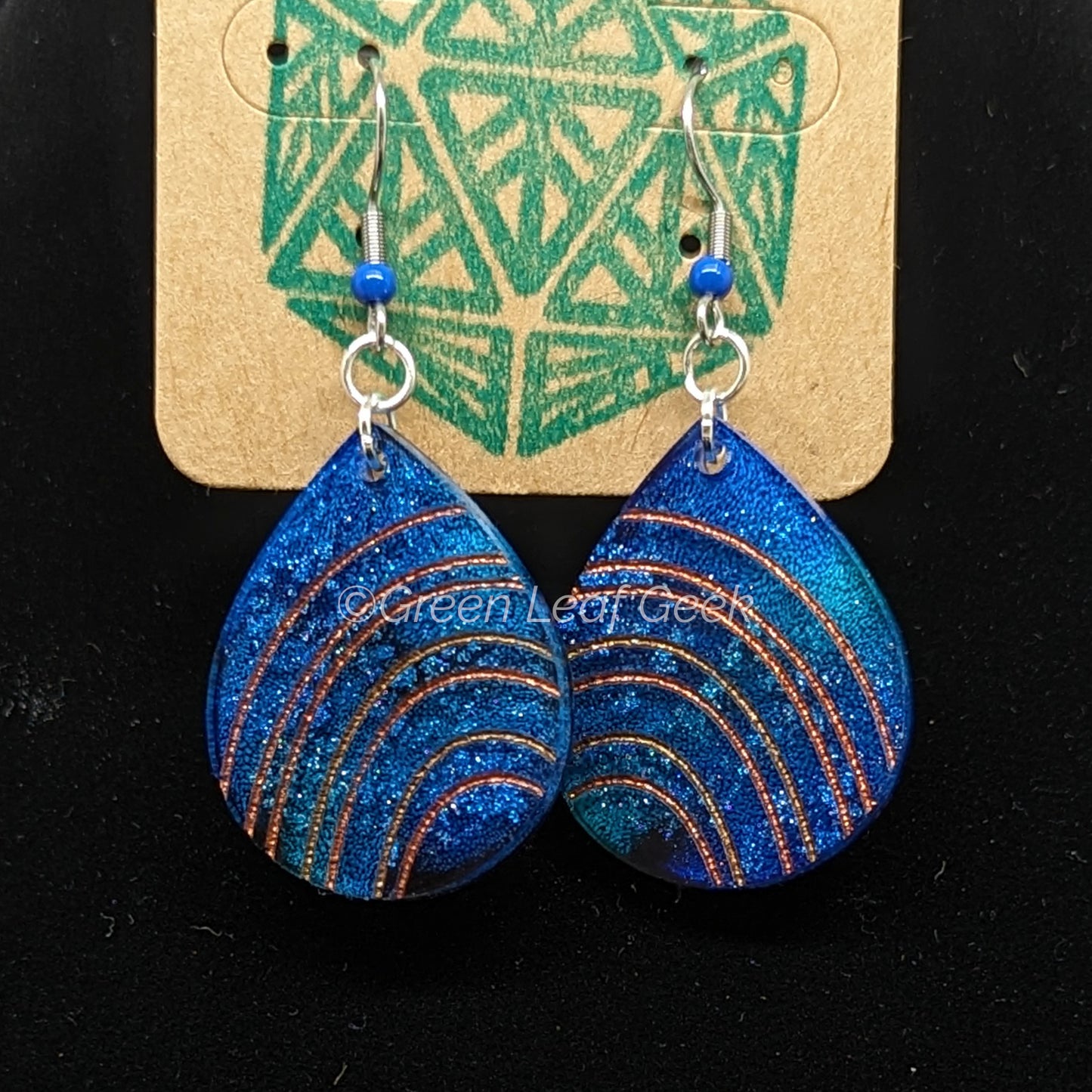 Handmade Resin Dangle Earrings