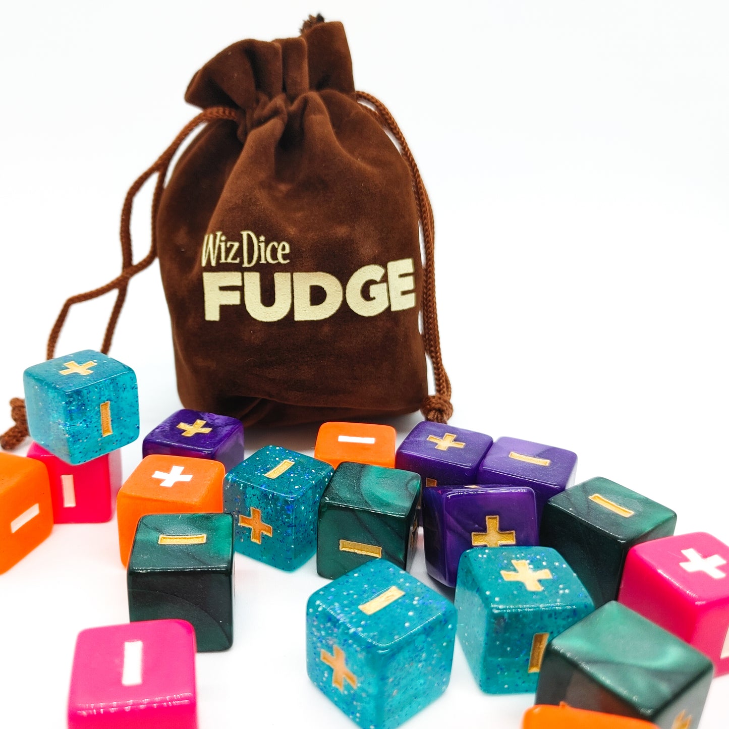 Bright & Vibrant - 4-piece Fudge dice set