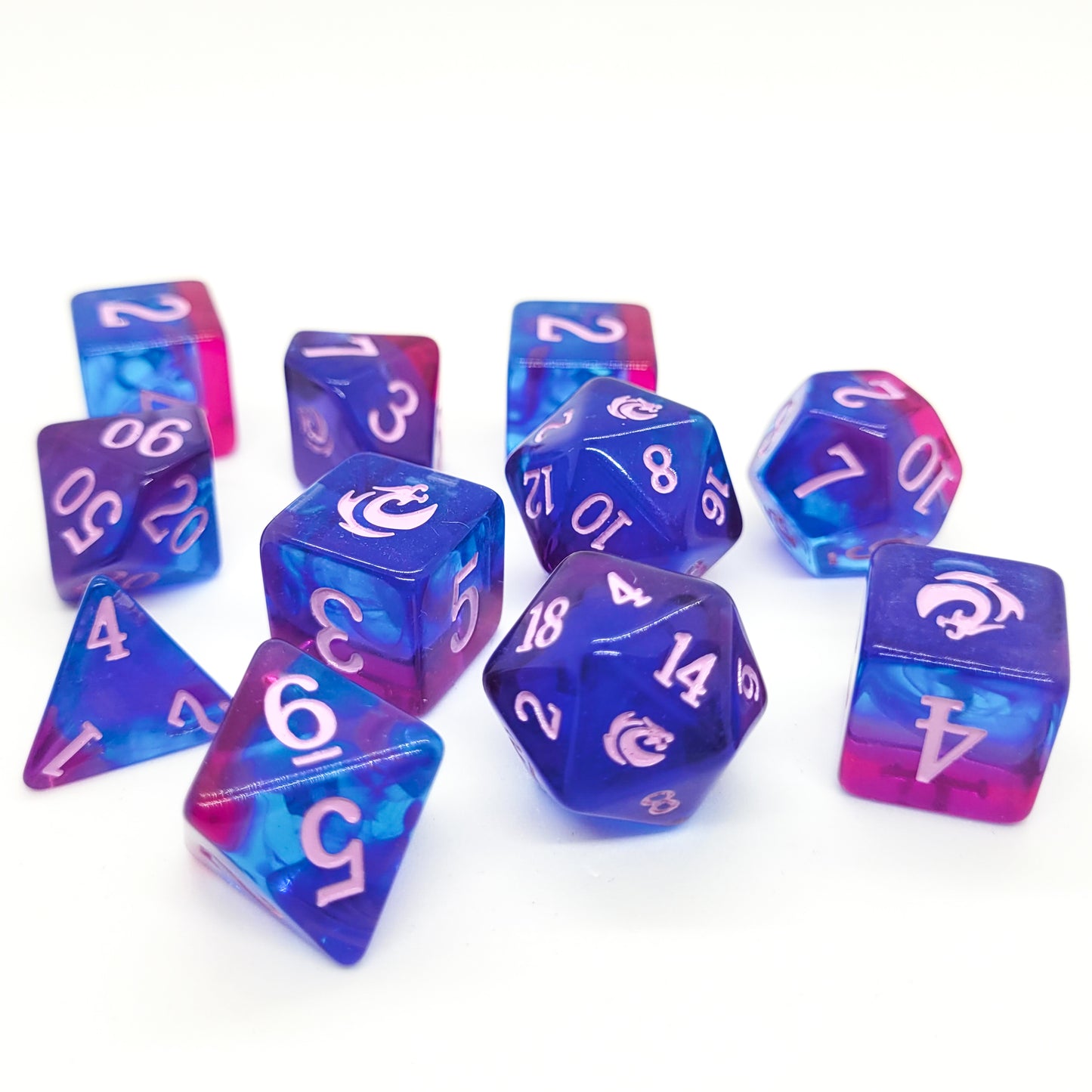 Mystic Storm from Mystic Dragon Games - 11-piece dice set
