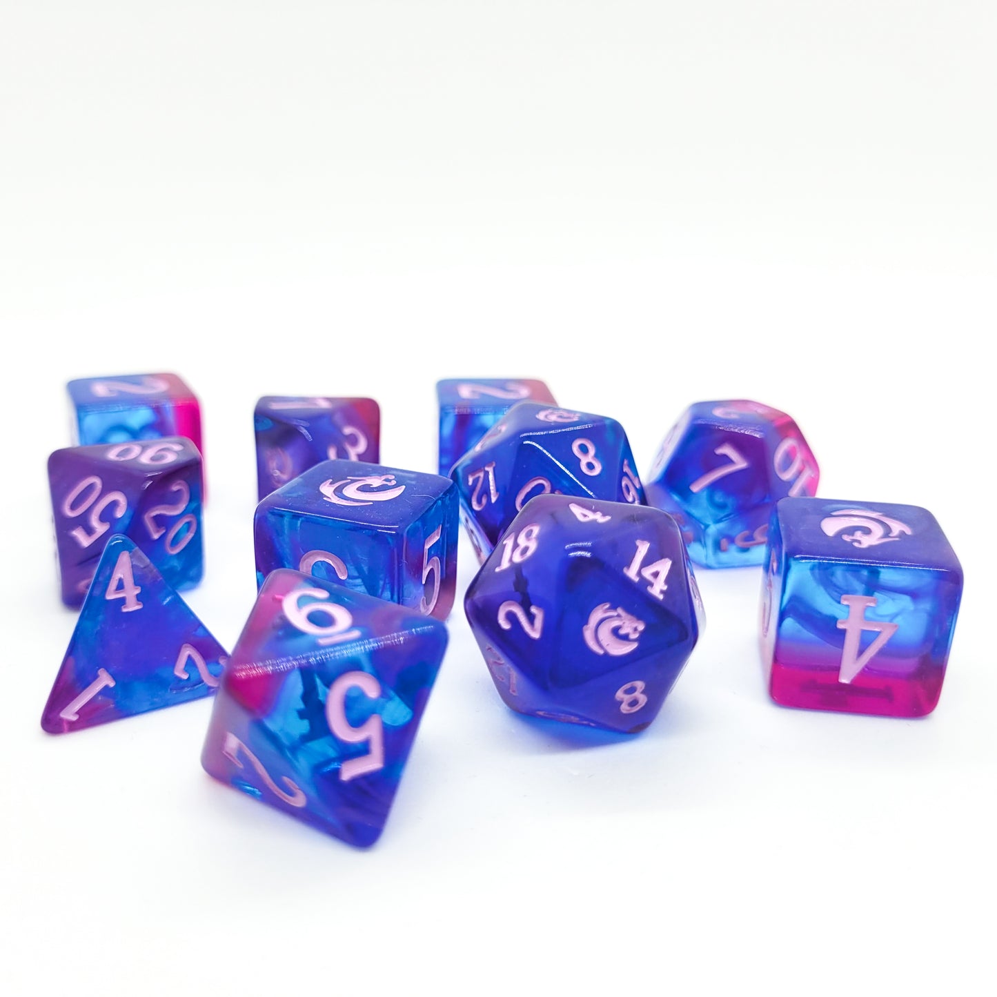 Mystic Storm from Mystic Dragon Games - 11-piece dice set