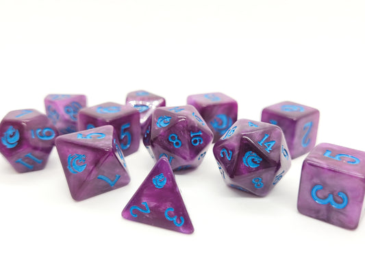 Dragon's Mana from Mystic Dragon Games - 11-piece dice set
