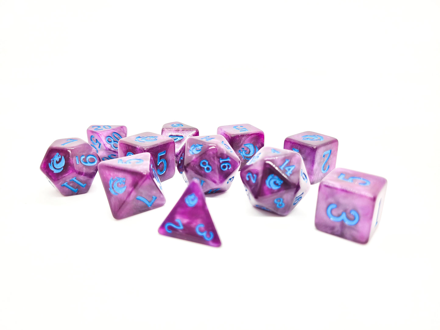 Dragon's Mana from Mystic Dragon Games - 11-piece dice set