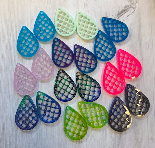 Dragon Scale Earring or Pendant Pairs - your choice