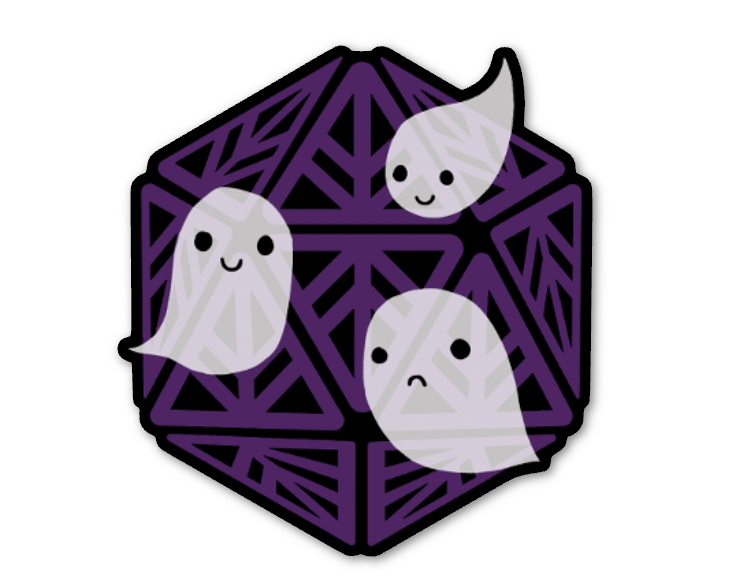 Spooky Ghosties Matte Die-Cut Sticker