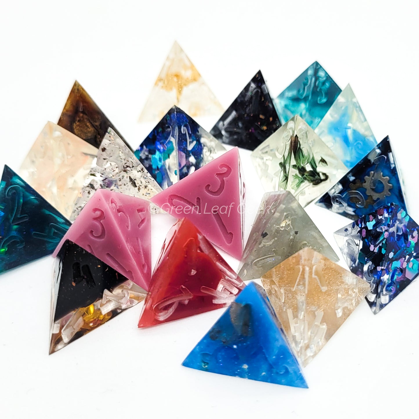 MYSTERY handmade dice - choice of shape - uninked