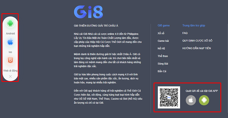 Hướng dẫn cách tải App Gi8 về điện thoại