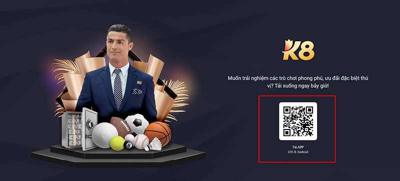 Hướng dẫn cách tải App K8 về điện thoại