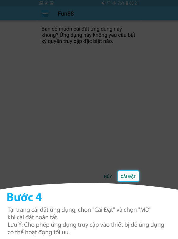 Hướng dẫn cách tải App Fun88 về điện thoại