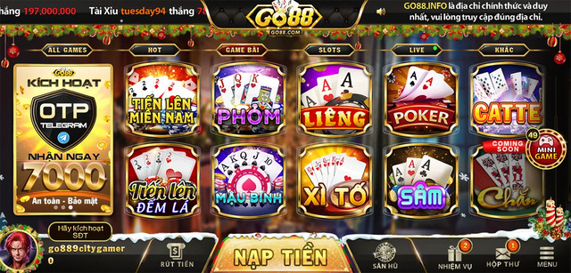 Cổng game đánh bài online GO88 Cổng game đánh bài online GO88