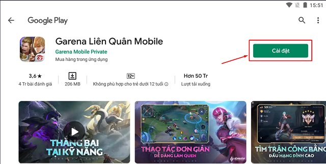 Truy cập Chplay để tải game Liên Quân Mobile Việt Nam Truy cập Chplay để tải game Liên Quân Mobile Việt Nam