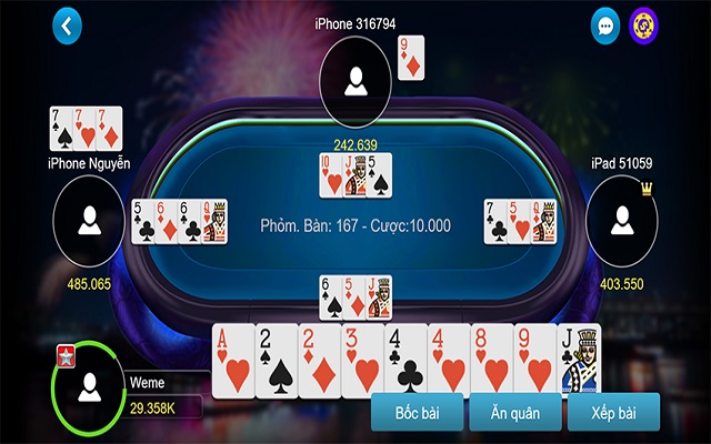 Hướng dẫn chơi Phỏm cách chơi online