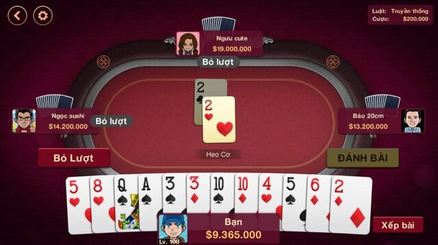 Những loại bài cần biết khi đánh bài tiến lên miền nam đổi thưởng