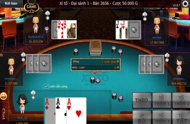Xì tố online ngày nay được nhiều tay chơi bài yêu thích lựa chọn trải nghiệm