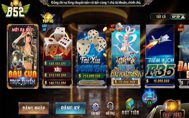 Cổng game B52 có trò chơi gì hấp dẫn