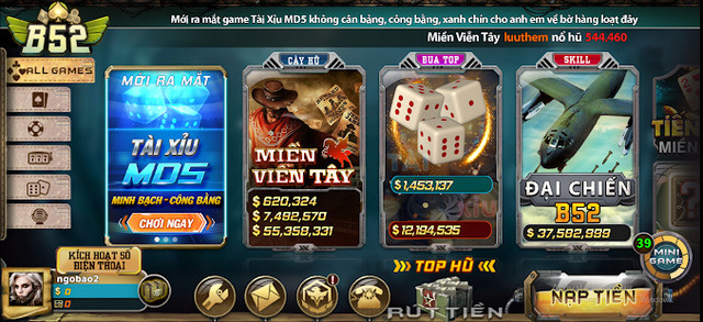 Cập nhập các trò chơi hot có tại cổng game B52 Cập nhập các trò chơi hot có tại cổng game B52